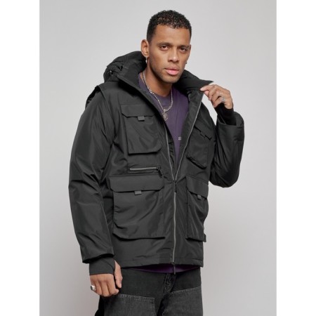 Luy jacket transformer male winter, size 54, black color-2