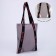 Shoper BAD, 35 x 30 cm, with a lining, on a button, light brown
