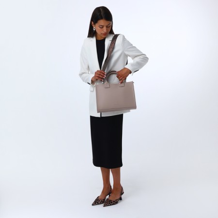Female Bag Textura, Tout, Middle Size, Cabbage Color-9