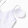 Swimsuit Assigned female plain minaku color white, size 44