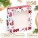 Folding box with a “gift” window, 15 x 15 x 4 cm