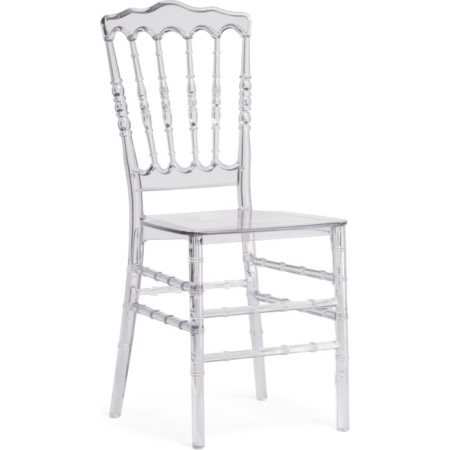Plastic stool Chiavari plastic/Transparent 38x45x89 cm