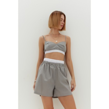 Women's shorts minku: Basic line color gray, pr 50-5