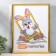 Photo frame plastic 30x40 cm gold (111)