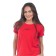 Female suit, size 48, red color