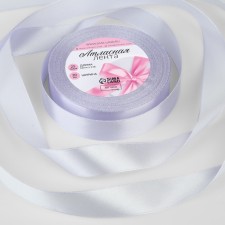 Satin tape, 20 mm × 23 ± 1 m, color light lilac No. 290