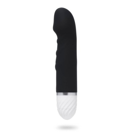 Vibrator with stimulation of the point G, 17 x 3.5 cm, black-1