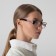 Ready glasses east 6621, burgundy color, +0.75