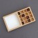 Folding box under 16 sweets with a window, craft, 17.7 x 17.7 x 3.8 cm