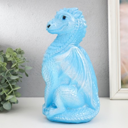 Figure "Dragon" 25.5x12x13 cm, blue-4