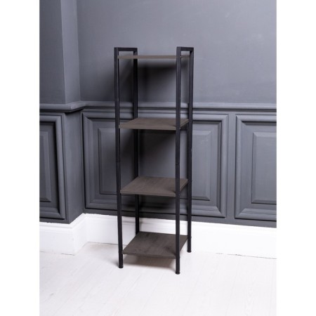 Metal rack "Energy Loft", 120 x 35 x 35 cm, black, ash anchor-4