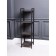 Metal rack "Energy Loft", 120 x 35 x 35 cm, black, ash anchor