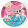 A disposable paper plate "Happy Birthday!" Shine, 18 cm