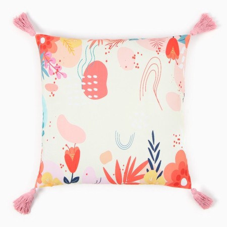 Decorative pillowcase with brushes Ethel Summer 45x45 cm, polyester