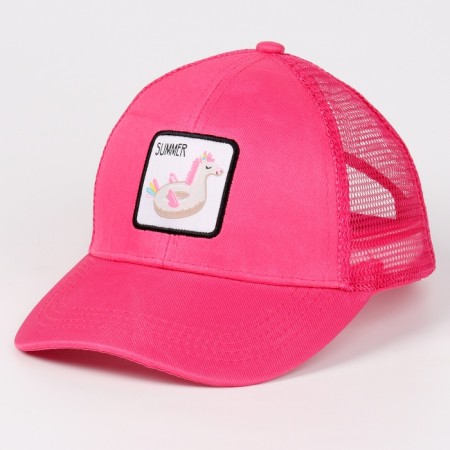 Children's cap Summer, pink color, rr 52-54, 5-7 years old-4