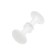 Handle button plastic RK1-7, white