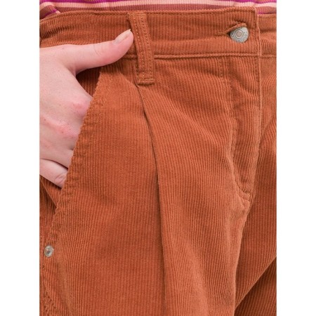Pants for girls, height 122 cm, brown color-2