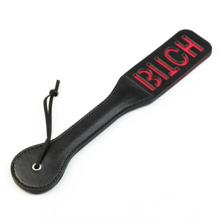 Шлёпалка, БДСМ аксессуар Оки-Чпоки BITCH , 38 х 5 см, PVC, чёрный-1