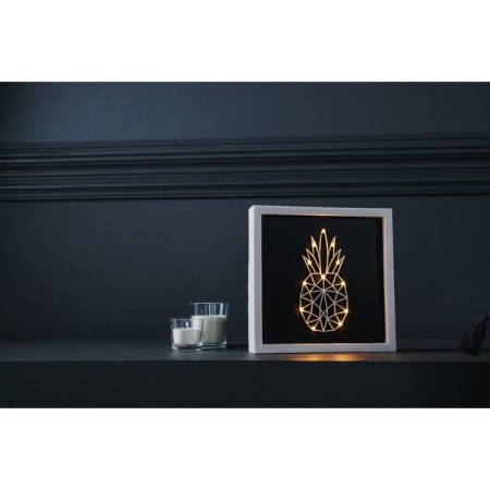 Light Brush "Pineapple" LED USB from batteries 3haa white 24.5x24.5x3.5 cm Risalux-11