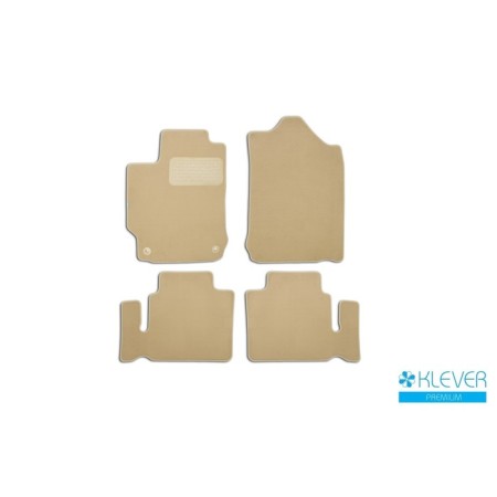 Rugs in the cabin Klever Premium Toyota Camry 2011-2016, sed., 4 pcs. (textiles, beige)
