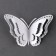 Set for decorating "Butterflies", set 12 pcs, white color