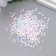 Glass beads 8/0 "Marshmallow. Matte. Melange. Lilac-blue" 10 g