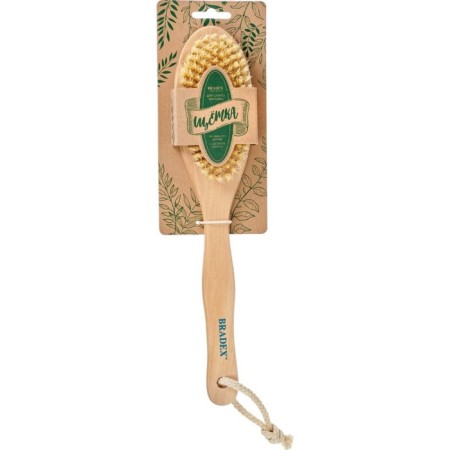 Bradex KZ 1064 dry massage brush, from a tea tree with cactus bristles with a handle 30 cm 787838-3