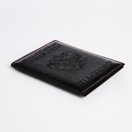 Cover for passport, black color-2