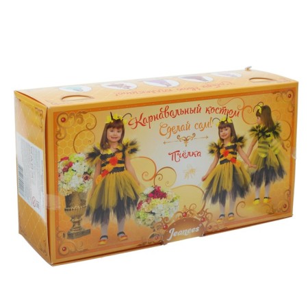 Carnival costume "Bee", do it yourself, corset, ribbons, brooches, accessories-4