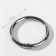 Karabin ring, d = 32/40 mm, thickness - 4 mm, 5 pcs, silver color