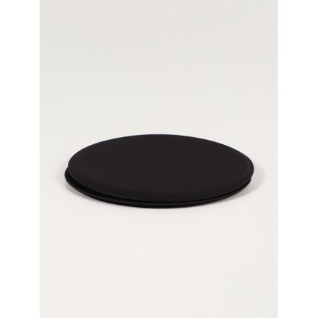 Folding mirror (1) b/took D7.2cm to leatherette/acrylic Cheron package QF-3