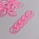 Decor for creativity Plastic "Ring for the chain" pink pastil set 25 pcs 2.3x1.65 cm