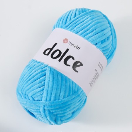 Yarn "Dolce" 100% micropoliester 120m/100g (758 t. Blue)-2