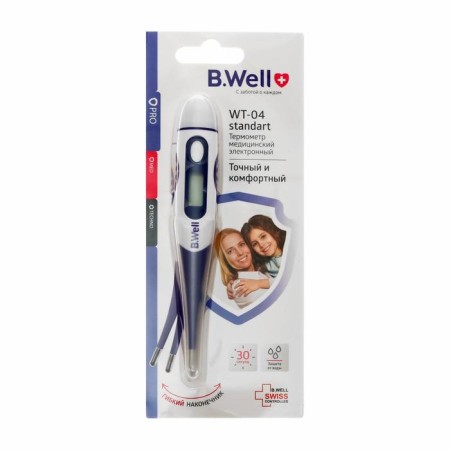 Electronic thermometer B.Well WT-04, moisture-proof, flexible tip, memory, sound.-6