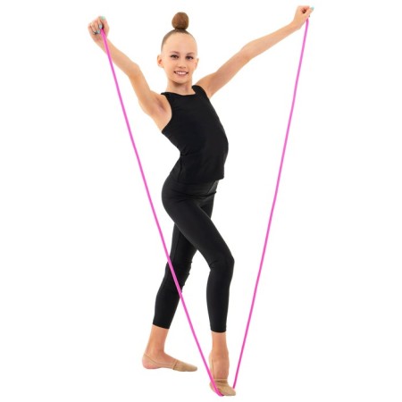 Crap for rhythmic gymnastics Grace Dance, 3 m, pink color-4