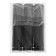 Remote holder for signs, 19x40 mm, black color, set 6 pcs.