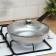 Pan, d = 24 cm, glass cover, removable handle, gray color