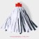 Nozzle for a mop of the share "skirt strips", color mix
