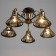 Sina chandelier 5he27 40w black and gold 65x65x28 cm Bayerlux
