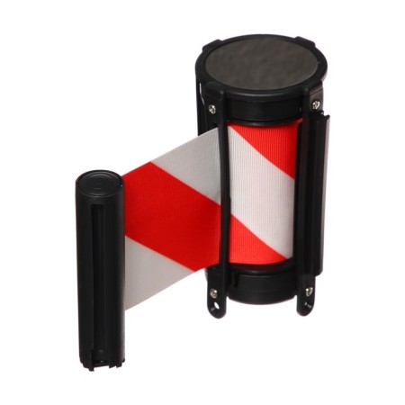Cassette with exhaust ribbon-280cm, red, white, height-13cm, width 6.6cm, tape width-80mm-1