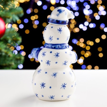 Snar "Snowman Balagur", 20 cm, 0.5 l, gzhel-2
