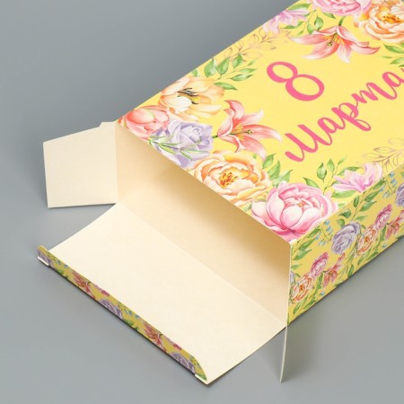 Gift folding box, packaging, “March 8”, 16 x 23 x 7.5 cm-4