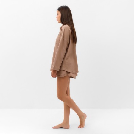 Female set (shirt, shorts) KAFTAN BASIC Line, p. 42, coffee-2