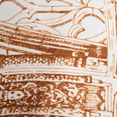 Textile scarf, milk color, size 70x70-2