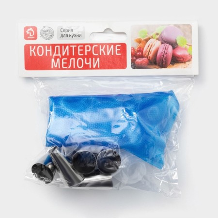 Set of confectionery share "Host", 8 items: 6 nozzles, adapter, confectionery bag 31 × 17 cm-8
