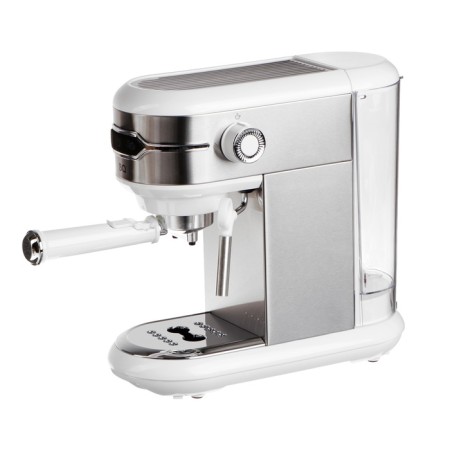 BQ CM3001 coffee maker, Rozhkaya, 1450 watts, 1 l, white-silvery