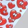 Holographic stickers (stickers) "hearts" 10x15 cm, 5-217