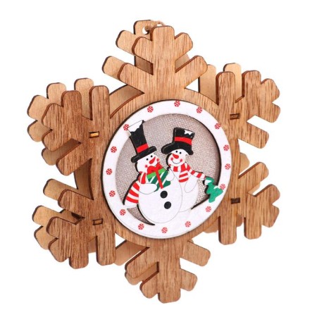 Light decor on the suspension "Snowflake" 15 × 13 × 2 cm