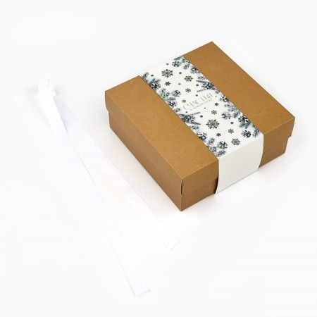 Box a gift New Year's folding “Happiness in the New Year”, embossing, 20 x 20 x 8 cm, New Year-2