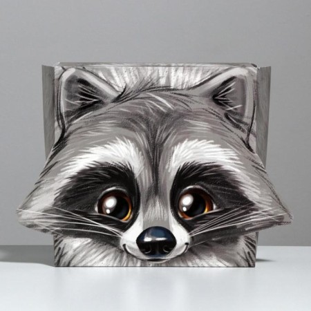 Gift folding box, packaging, “raccoon”, 25 x 25 x 10 cm-2